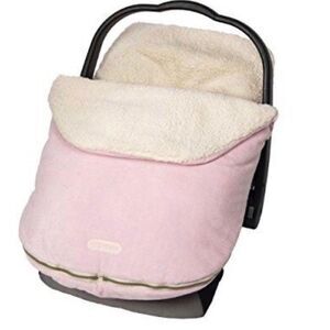 JJ Cole Collections BundleMe Pink Fleece Car Seat Blanket cover infant 0-12 m